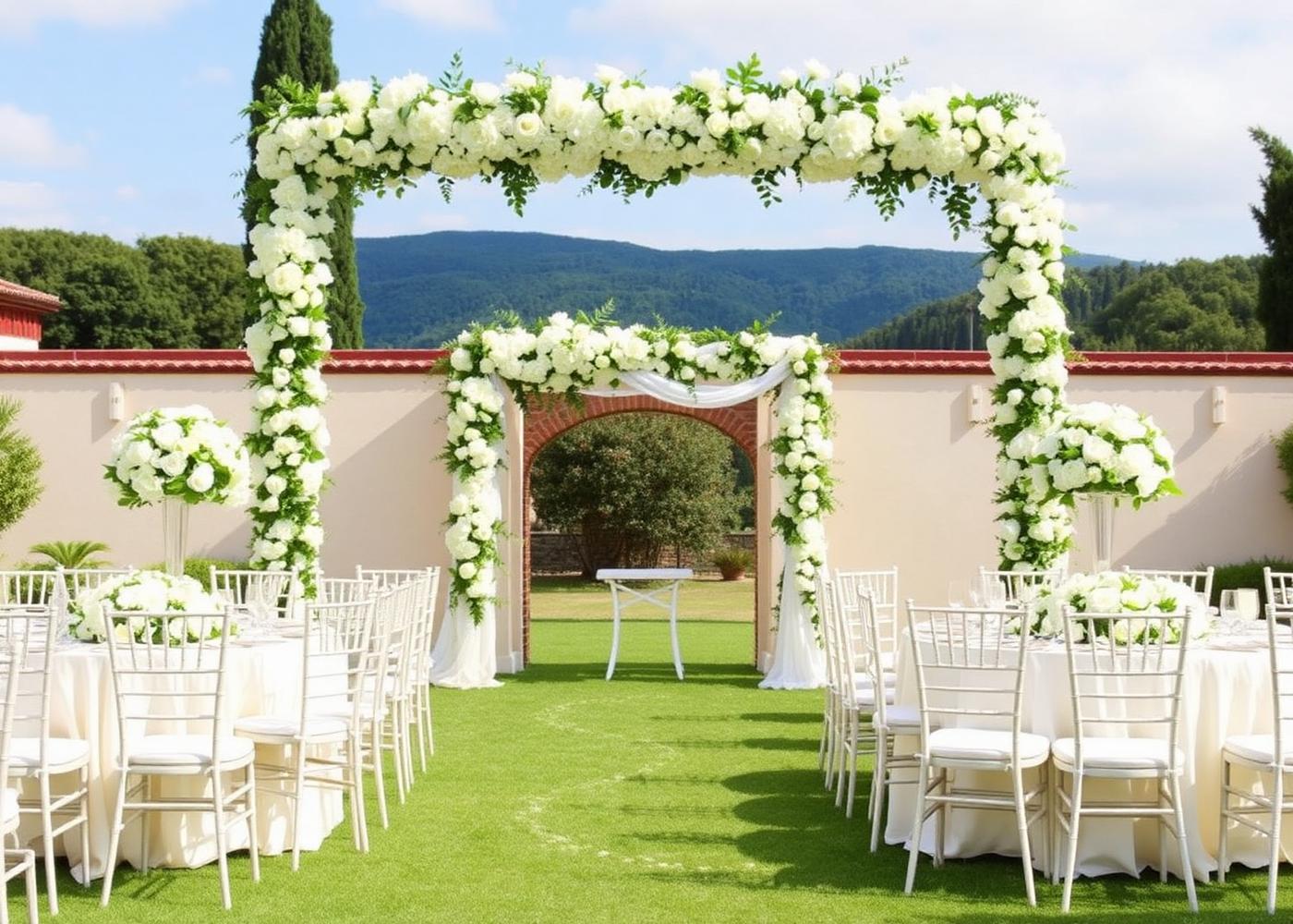 Allestimento matrimonio